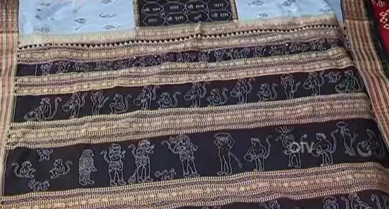 Odisha’s Sambalpuri ‘Bandha Kala’ Saree Depicting ‘Ram Setu’ To Mark Ayodhya Consecration Ceremony