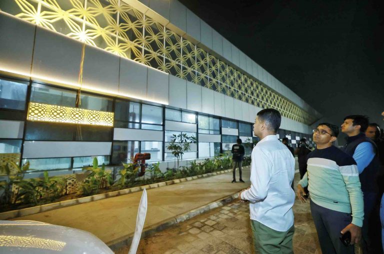 V K Pandian Reviews Work Of Baramunda Bus Terminus In Bhubaneswar; Inauguration Likely By Mid-Feb