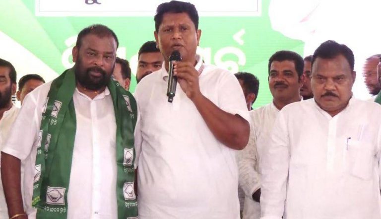 Former Angul District Congress President Biplab Jena Joins BJD In Bhubaneswar