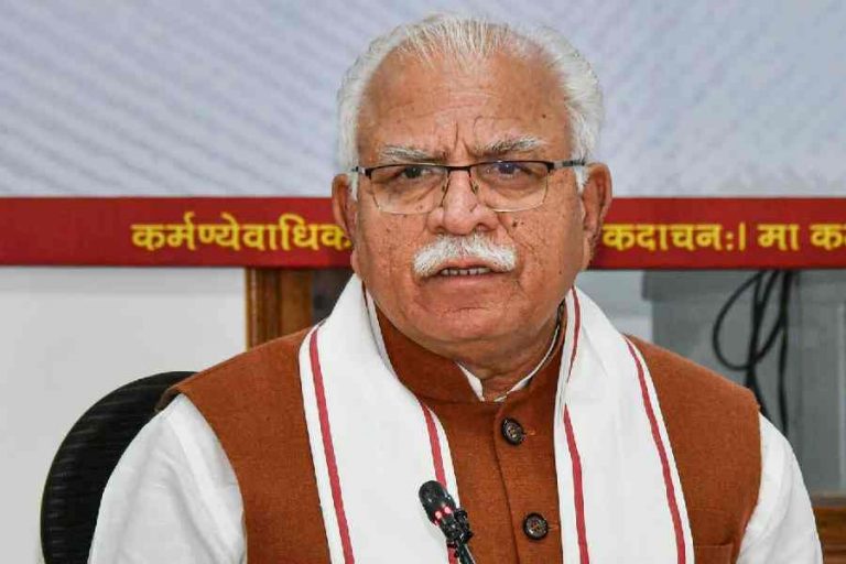 Haryana CM Manohar Lal Khattar