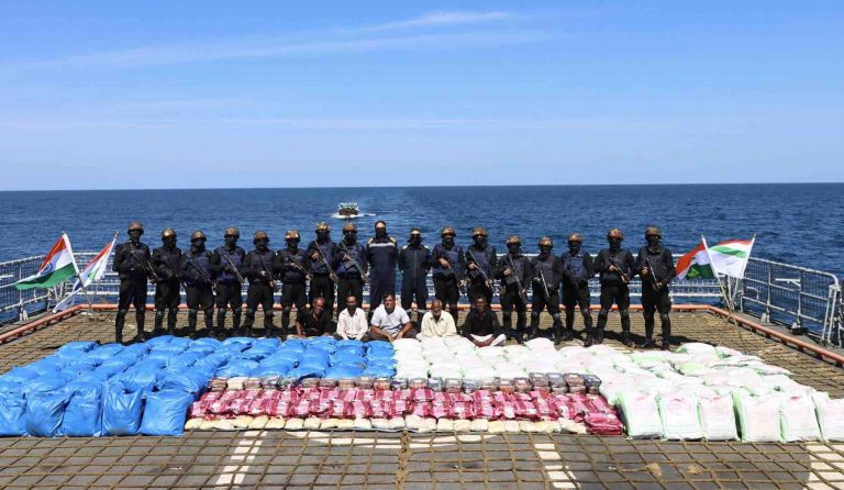 Navy Seizes 3,300 Kg Of Charas, Meth Seized In ‘Largest Drug Bust’ Off Gujarat Coast