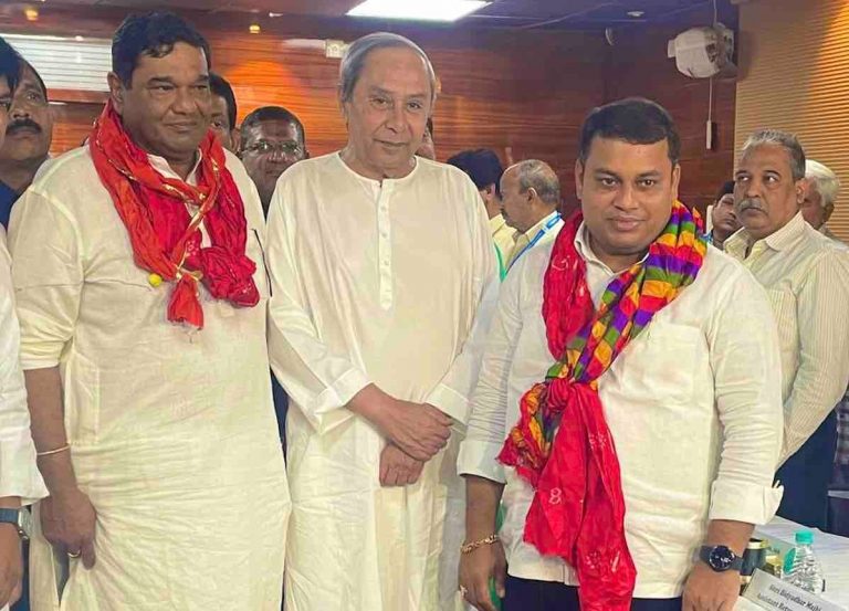 Odisha: BJD’s Debashish Samantaray, Subhasish Khuntia File Nomination For RS Polls In Presence Of Naveen