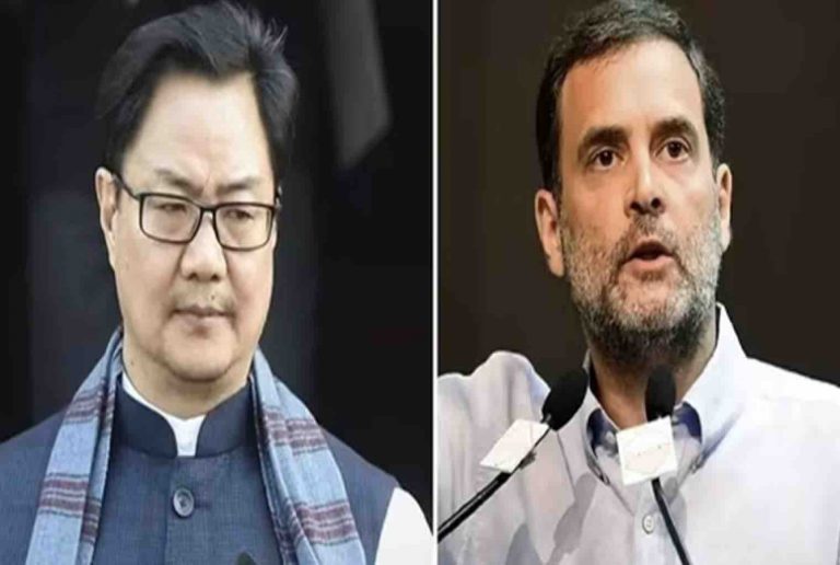 ‘Naive Or Fool’: Kiren Rijiju Slams Rahul Gandhi Over OBC Secretaries In Govt Remark