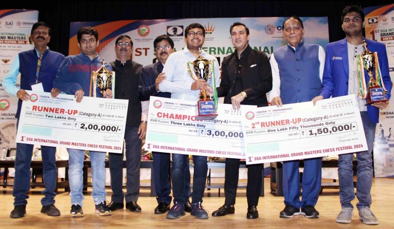 1st SOA IGM Chess Festival: Sayantan Das Wins Cat-A Crown, Odisha’s Sambit Panda Finishes 3rd