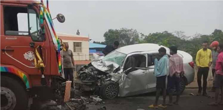 2 Killed In Car-Dumper Collision In Odisha’s Balasore