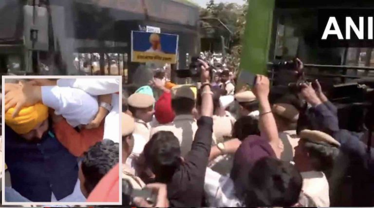 Harjot Singh Bains, Somnath Bharti Detained As AAP Protests Arvind Kejriwal’s Arrest