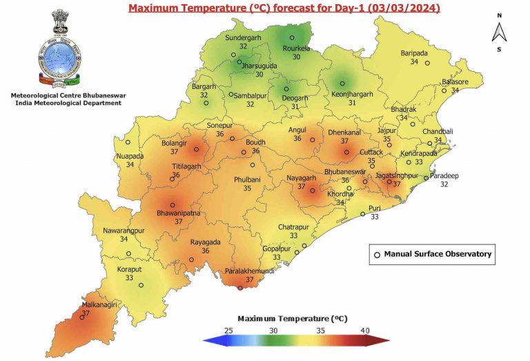 Day Temp Hovers Around Normal Levels In Odisha; Drizzle Likely For 4 Days