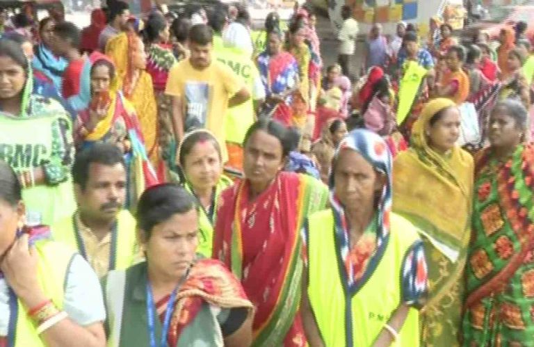 Sanitation Workers Stage Cease-Work Protest In Bhubaneswar Over Salary Hike