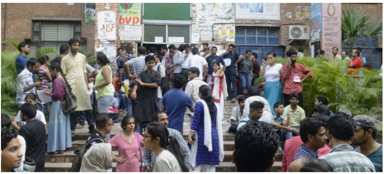 Left Sweeps 4-0 In JNU Students’ Union Elections