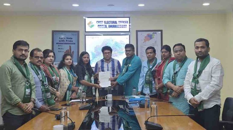 BJD Moves EC For Removing Cover Over ‘Revered Conch’ On Puri Badadanda & LAccMI Logo