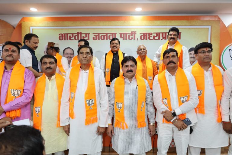 Over 100 Congress Leaders Join BJP In Madhya Pradesh