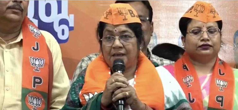Kendrapada Zilla Parishad Chairperson Geetanjali Sethi Joins BJP After Quitting BJD