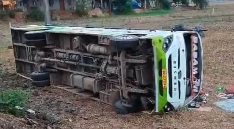 40 Injured As Bus With Marriage Party Falls Off Bridge In Odisha’s Jagatsinghpur