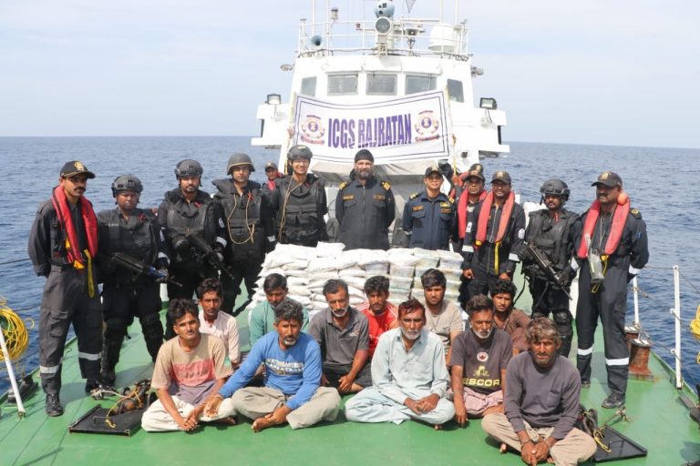 Coast Guard Seizes Drugs Worth Rs 600 Crore From Pakistani Boat, 14 Crew Detained