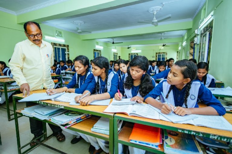 school students in classroom