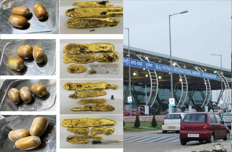 4 Arrested At Bhubaneswar Airport With 12 Capsules Of 3.77 Kg Gold In Rectum
