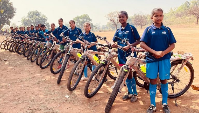 JSW Foundation Distributes Bicycles To Young Footballers Being Trained In Odisha
