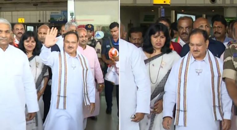 BJP President JP Nadda Reaches Bhubaneswar To Launch Manifesto For Odisha Assembly Elections