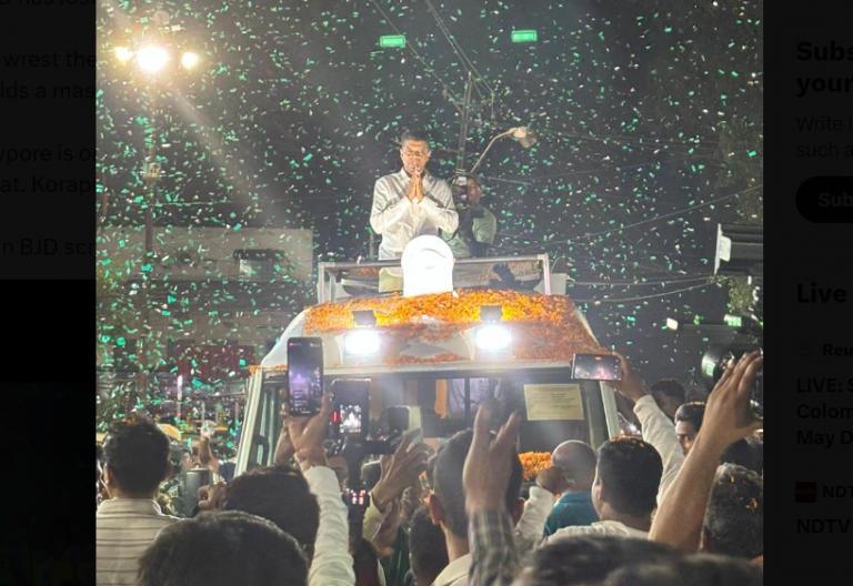 Odisha Elections 2024: Pandian Holds Roadshow In Jeypore As BJD Keen To Wrest The Seat From Congress