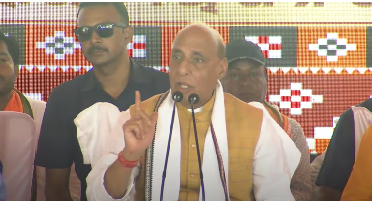 Rajnath Singh Blames BJD, Congress For Poverty In Odisha, Says BJP Will Unravel Mystery Behind Ratna Bhandar Key