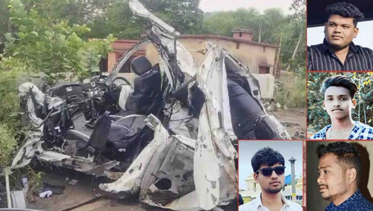 4 Friends Returning From Birthday Feast Die In Car-Tractor-Truck Crash In Odisha