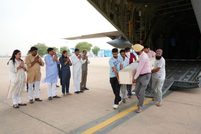 Kuwait victims in Delhi