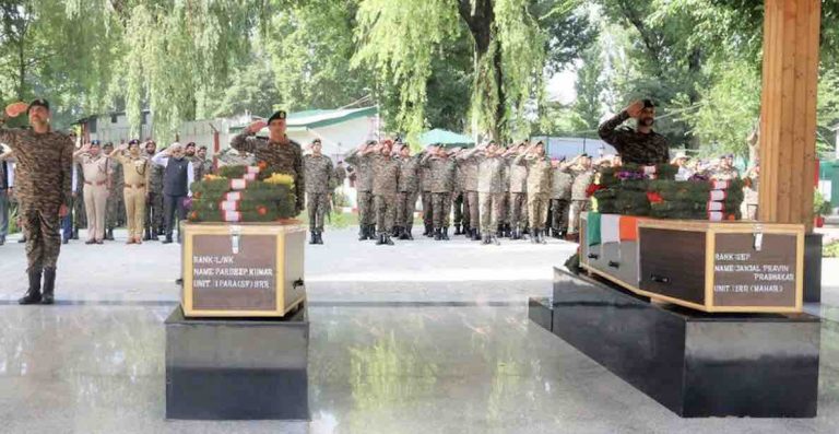 8 Terrorists Neutralised, 2 Army Personnel Killed in Ongoing Operations By Forces In J&K