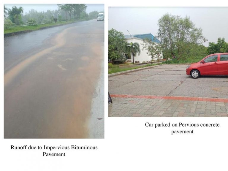 IIT bhubaneswar's pervious concrete pavement