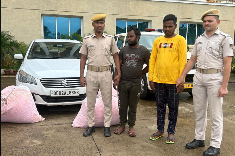 Caught After Hot Pursuit: Police Nab Drug Traffickers With Over 1 Quintal Cannabis In Bhubaneswar