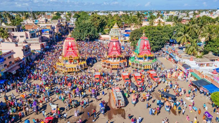 2-Day Puri Rath Yatra Ends As Chariots Of Lord Jagannath & Siblings Reach Shree Gundicha Temple