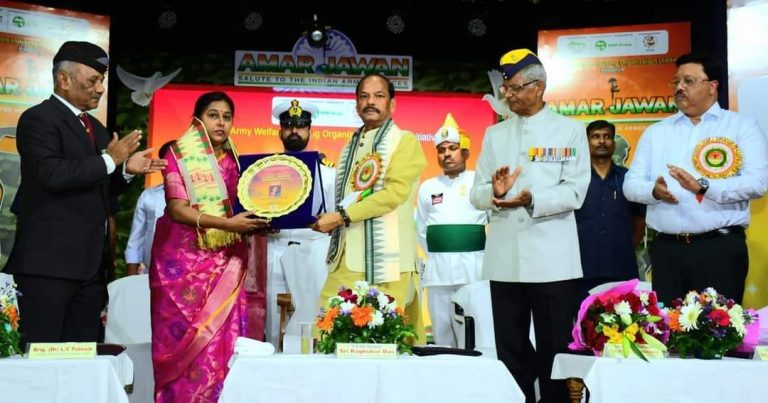 Kargil Martyr Major Padmapani Acharya’s Bust Unveiled In Bhubaneswar