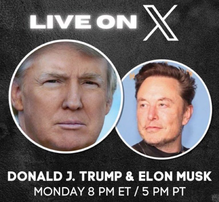 Musk to interview trump