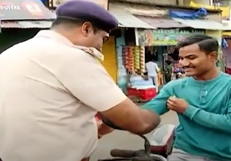 Safety Knot: Cops Tie Rakhi On Riders Of Two-Wheeler In Odisha’s Malkangiri