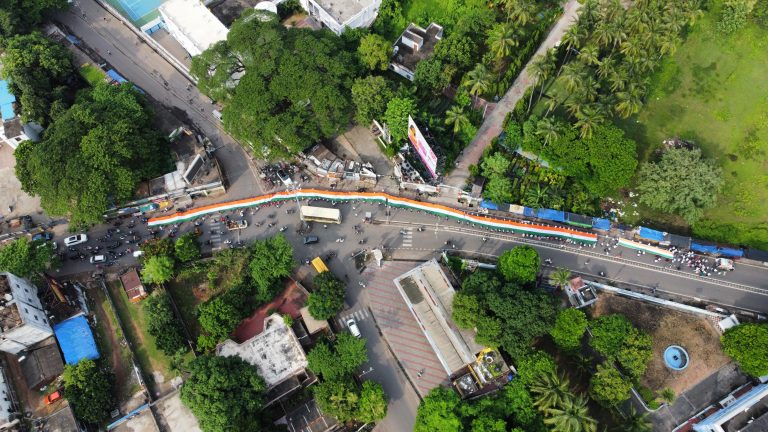 200-Foot National Flag On A Grand Procession In Odisha’s Berhampur