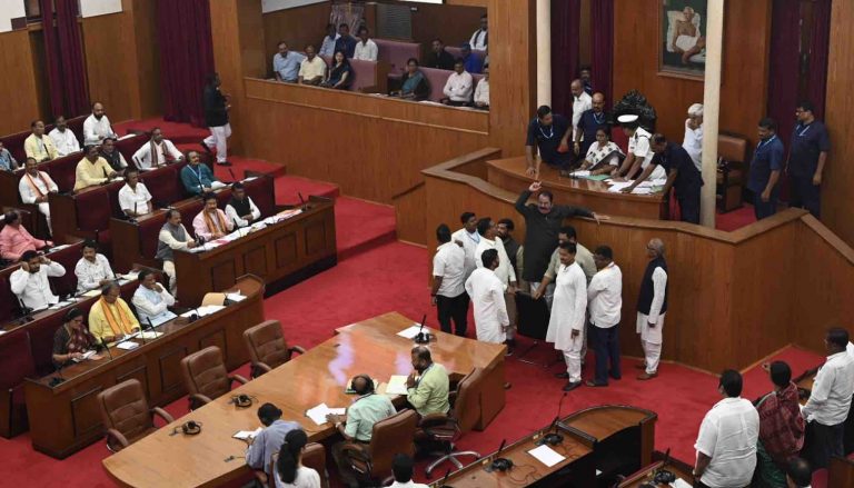 Odisha Assembly Adjourned Till 4 PM As Congress Creates Ruckus Over Campus Polls