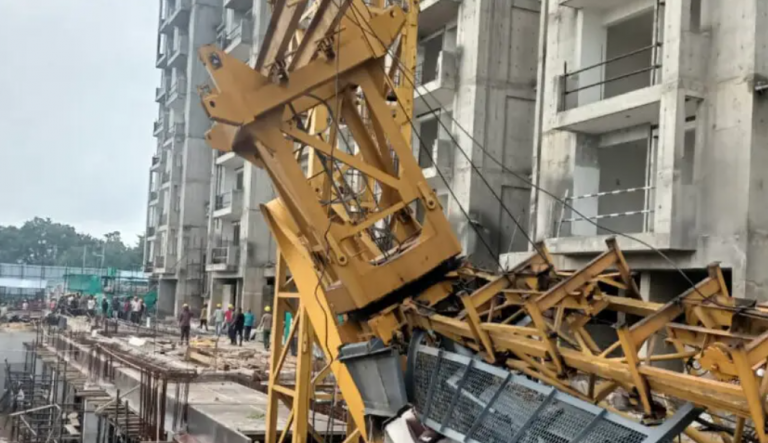 3 Workers Critical In Tower Crane Collapse At SCB MCH In Odisha’s Cuttack
