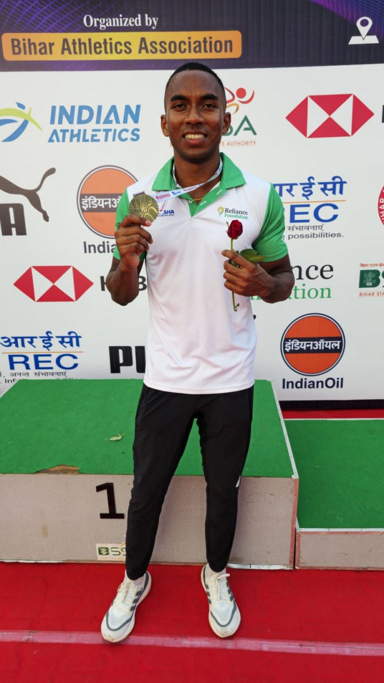 Animesh kujur sprint double U23 Indian Open