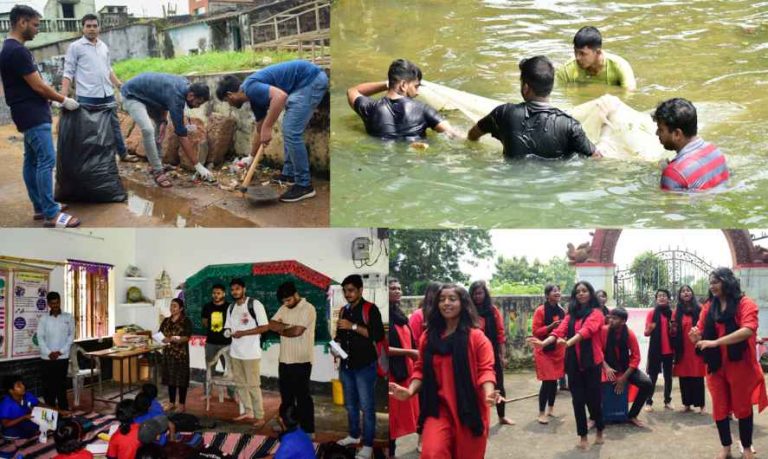 SOA NSS Volunteers Clean Village As Part Of ‘Swachhata Hi Seva’ Initiative