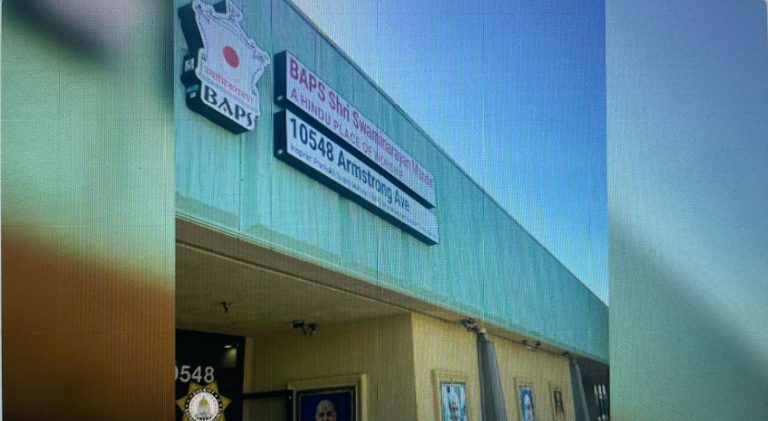 Temple Defaced In US With ‘Hindus Go Back’ Message