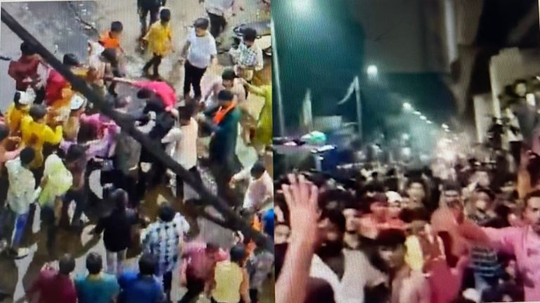 [Watch] Tension Erupts In Maharashtra’s Bhiwandi After Stone-Pelting During Ganesh Visarjan