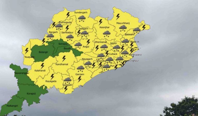 Low Pressure Forms Over Bay; Heavy Rain Likely In 20 Districts Of Odisha Today