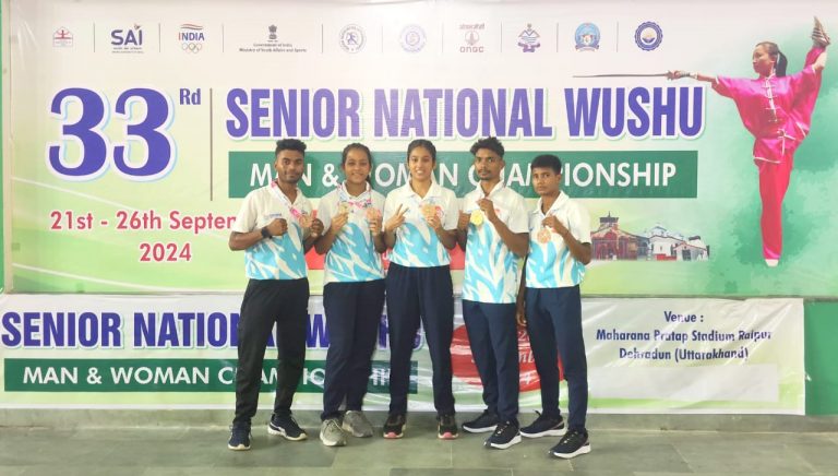 Odisha 6 medals at National wushu