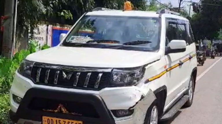 Close Shave For Tehsildar As Vehicle Meets With Accident In Odisha’s Sambalpur