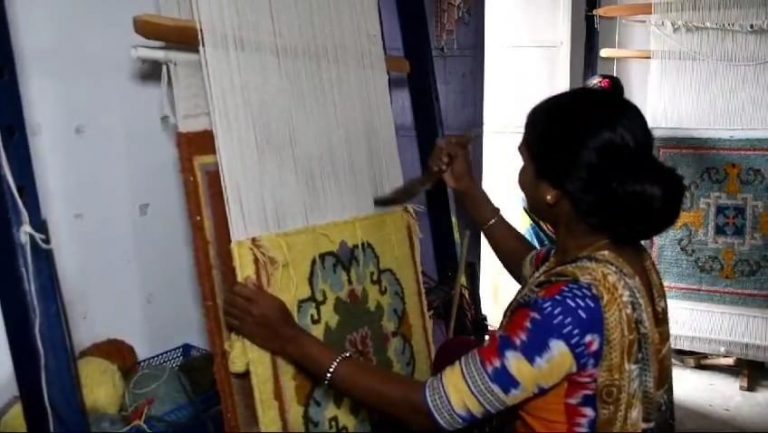 carpet weaving by tribals