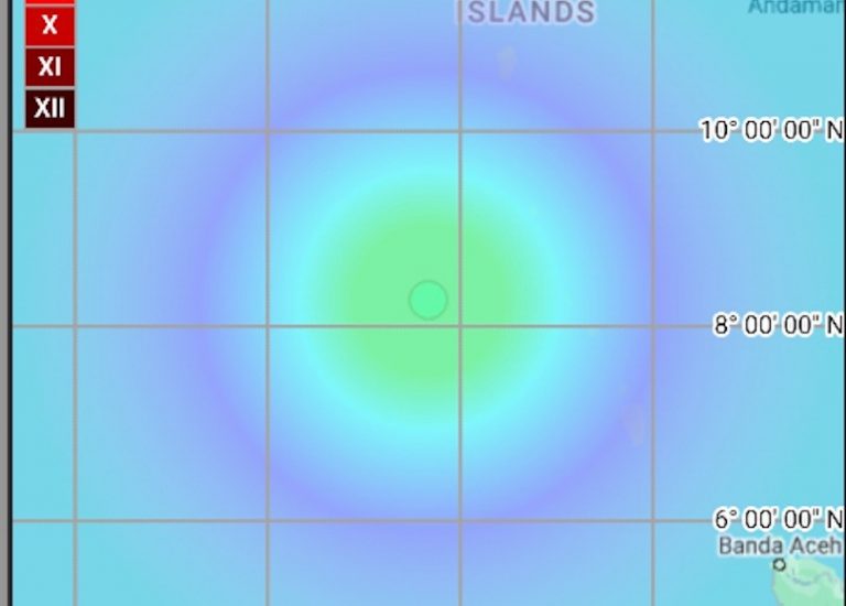 5.1 Earthquake Hits Bay Of Bengal Near Andaman & Nicobar Islands