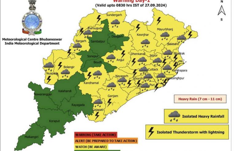 Heavy Rain To Pound Bhubaneswar & 21 Districts Of Odisha Today; Check IMD Forecast