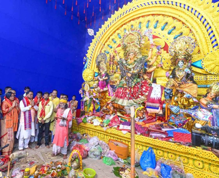 Odisha CM Mohan Majhi Prays For Peace & Prosperity Of People On Ashtami