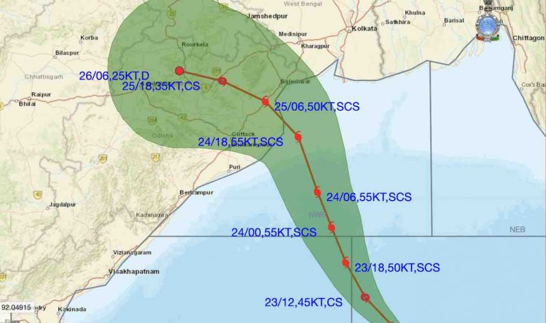 Cyclone ‘Dana’ To Cross Odisha Coast Close To Rajnagar By Tomorrow Evening: CEC