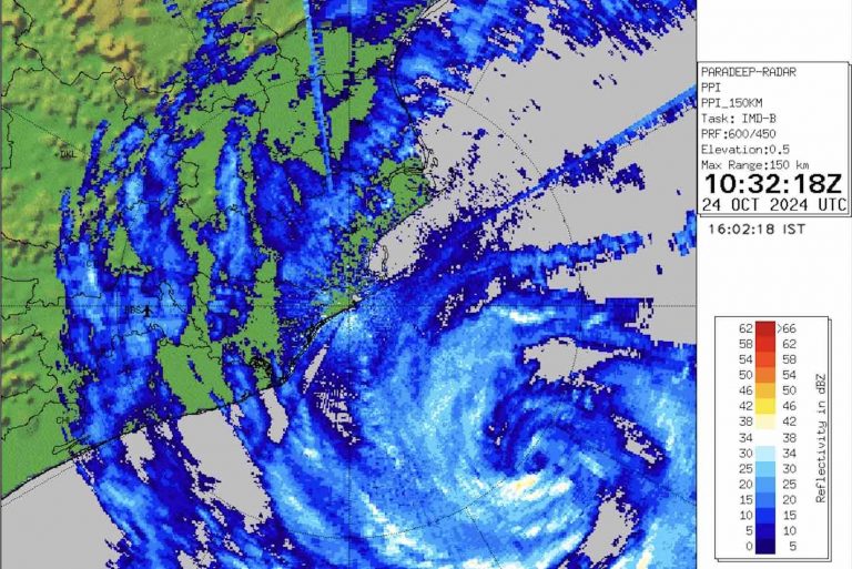 Cyclone ‘Dana’: Heavy Rain & Wind@40Kmph To Lash Bhubaneswar, Cuttack & 6 Odisha Dists By 7.30PM