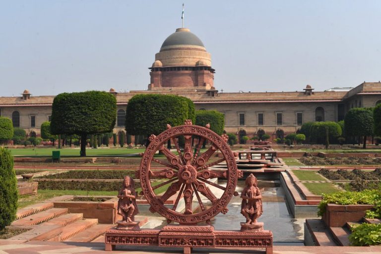 Replicas Of Konark Wheel Installed At Rashtrapati Bhavan